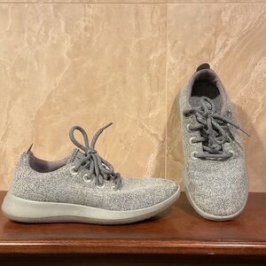 Allbirds Heather Gray Knit Sneakers, Size 7